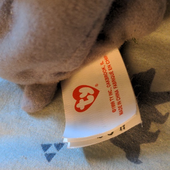 Teenie Beanie Babies Spike The Rhinoceros 1999 Ty - Picture 4 of 8
